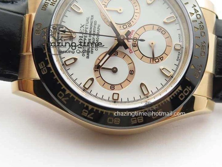 Black 116515 Edition Noob Strap On Best 1:1 Dial Leather A7750 White Daytona 0323